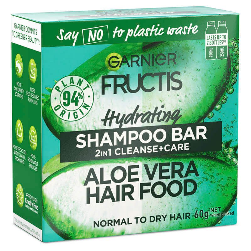 Fructis Aloe Vera Hair Food 2 in 1 Shampoo Bar 60g 3600542440752 2
