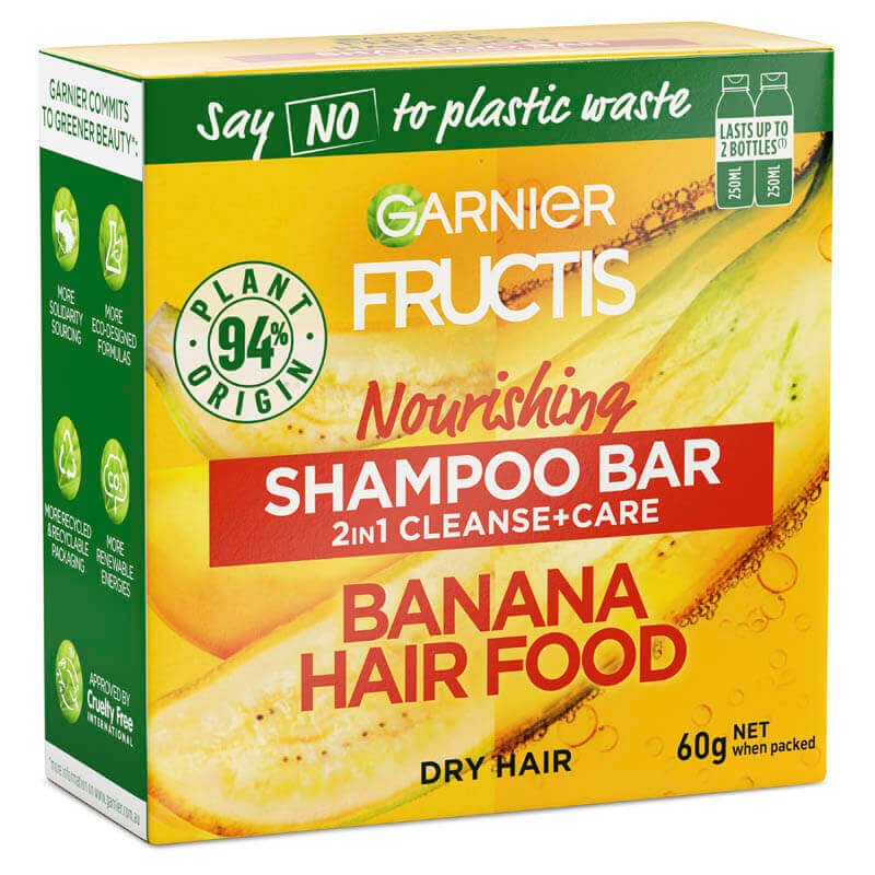 Fructis Banana Hair Food 2 in 1 Shampoo Bar 60g 3600542441117 2