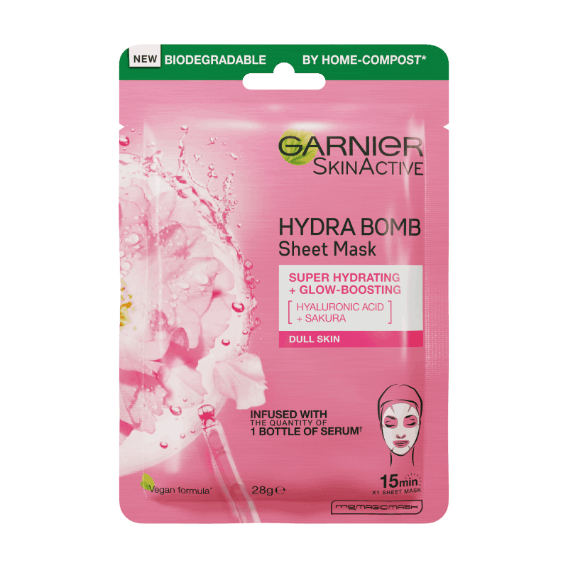 Garnier Hydra Bomb Hyaluronic Acid + Sakura Sheet Mask