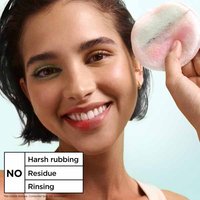 Garnier Micellar Salicylic Cleansing Water bottle, no harsh rubbing, residue or rinsing.