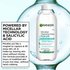 Garnier Micellar Salicylic Cleansing Water, powered by micellar technology and salicylic acid.