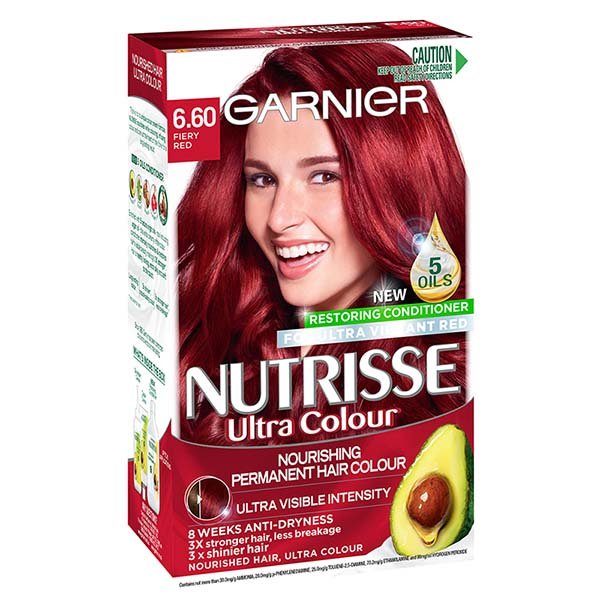 Nutrisse Permanent Hair Colour  Fiery Red | Garnier® Australia & New  Zealand