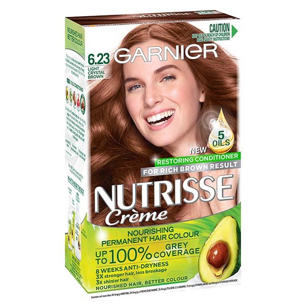 smog Ontcijferen Eik Nutrisse Permanent Hair Colour - 6.23 Light Crystal Brown | Garnier®  Australia & New Zealand