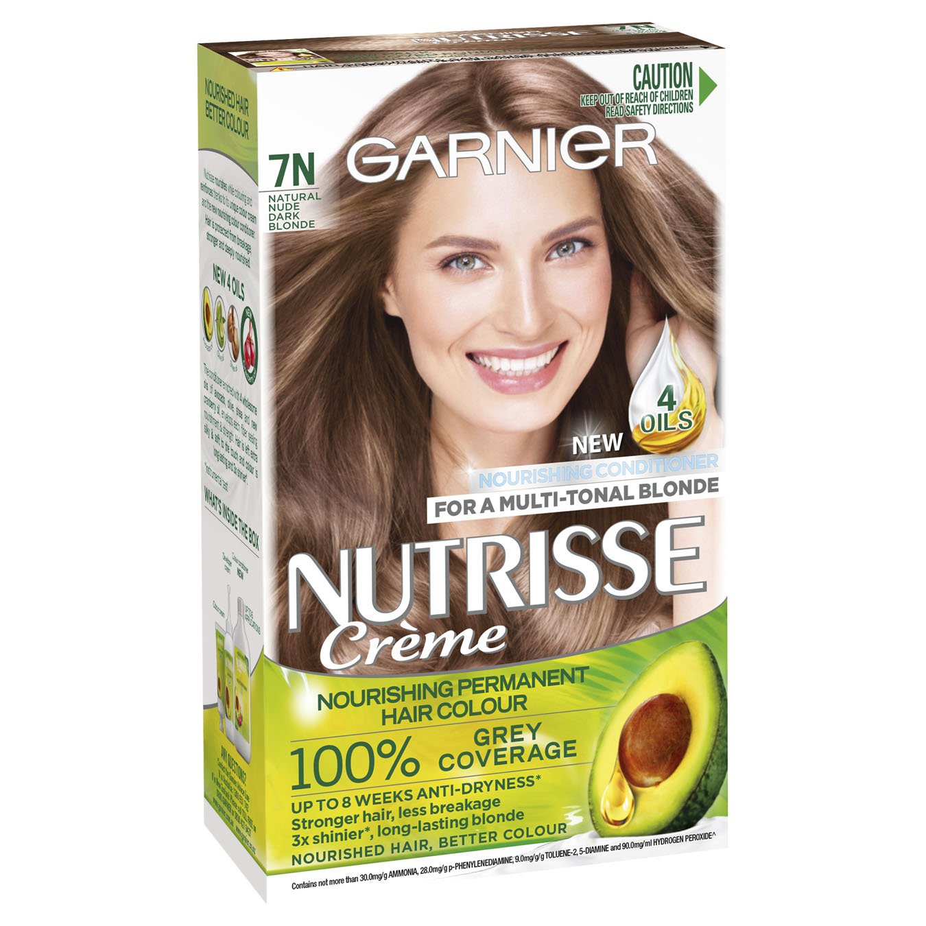 Nutrisse Permanent Hair Colour 7n Natural Nude Dark Blonde