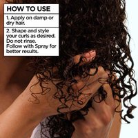 How to use Curls Method curly hair gel: apply on damp hair, shape and style curls as desired, and let curls air dry without rinsing. Follow with Curls Method Spray for better results