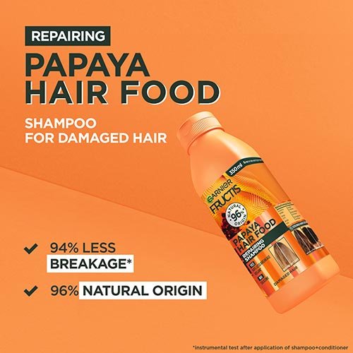 garnier ecom fructis PapayaHairFoodShampoo 28Jun23 Benefits