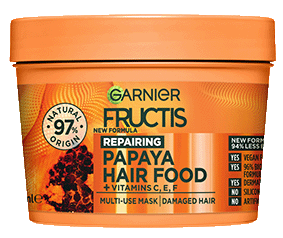 garnier ecom fructis PapayaHairFoodMask Nov23 Packshot Front FA