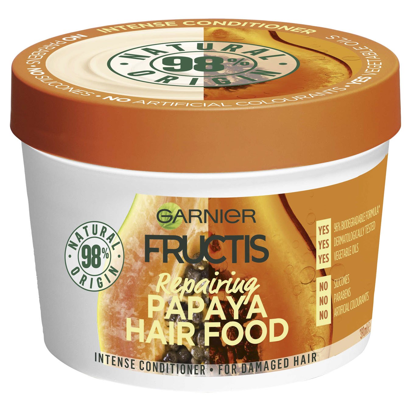Fructis Papaya Hair Food Damaged Hair Treatment Garnier® Australia