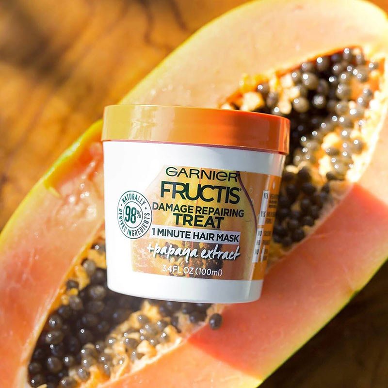 Fructis Treat Papaya Hair Mask Hair Repair Treatment Garnier® Australia
