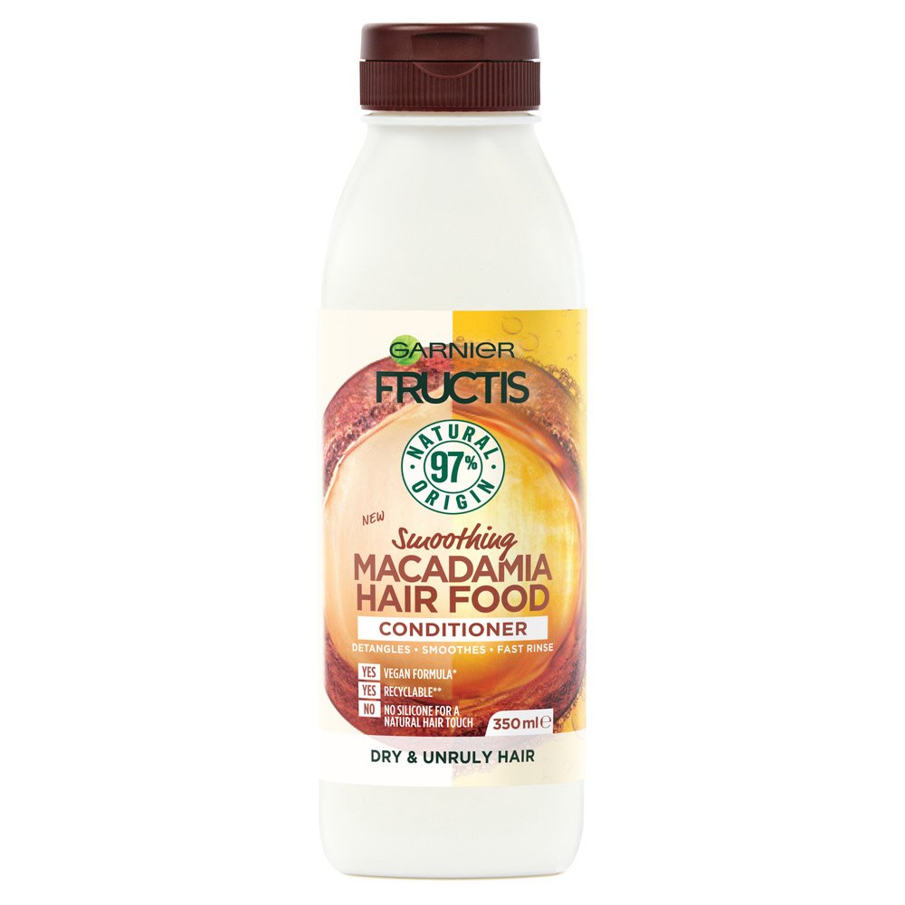 Fructis Hair Food Macadamia Hair Conditioner Smoothing Garnier