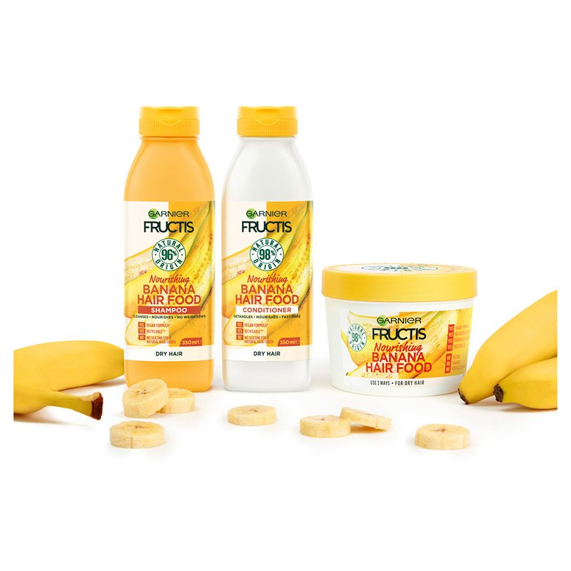 Garnier - Fructis Hair Food Shampoo, Conditioner and Mask with Banana