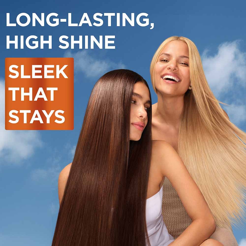 Two women showing off long-lasting, high shine sleek that stays