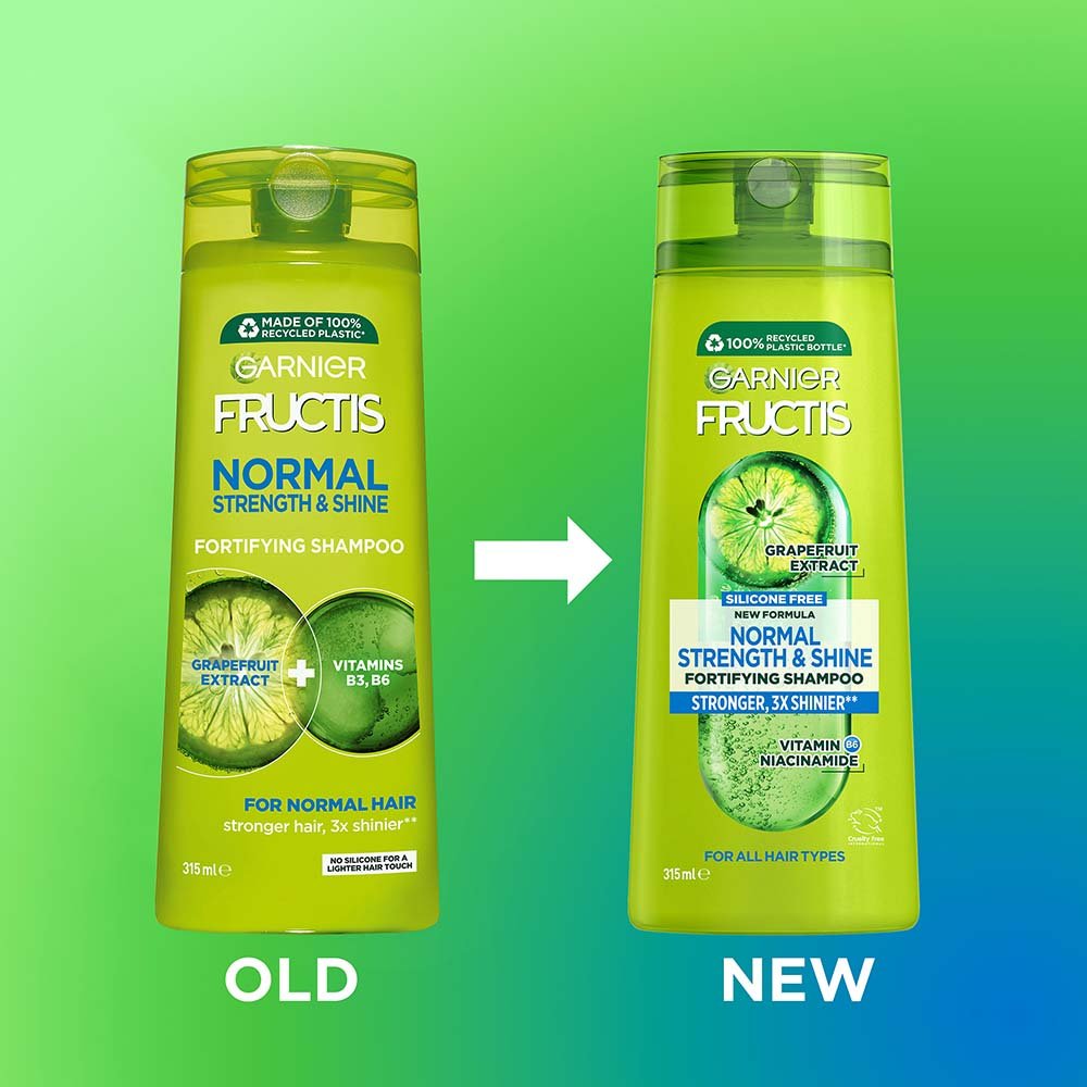 Old vs New Garnier Fructis Shampoo