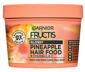 garnier ecom fructis PineappleHairFoodMask Nov23 Packshot Front FA