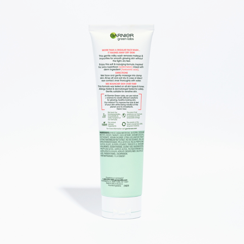 Garnier Green Labs Hyalu-Melon Smoothing Milky Cleanser 130ml