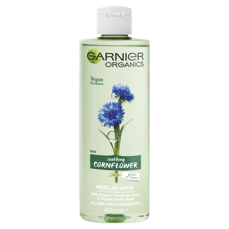 Garnier Organics Cornflower Micellar Water Packshot Front