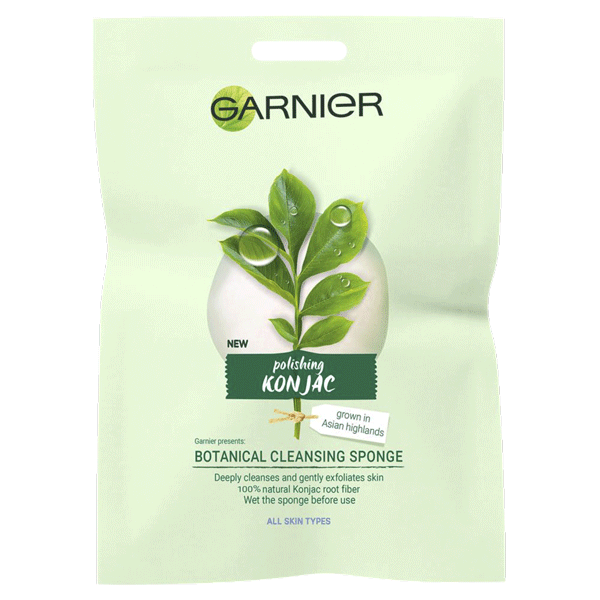 Garnier Organics Konjac Cleansing Sponge Packshot Front