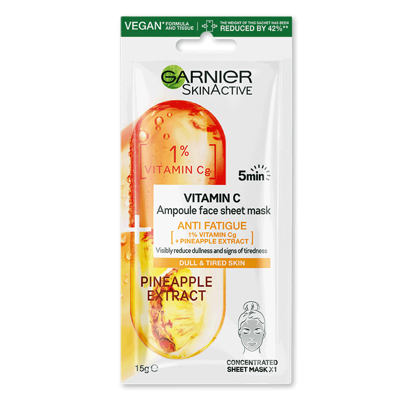 Vitamin C Pineapple Face Mask Ampoule Mask Garnier