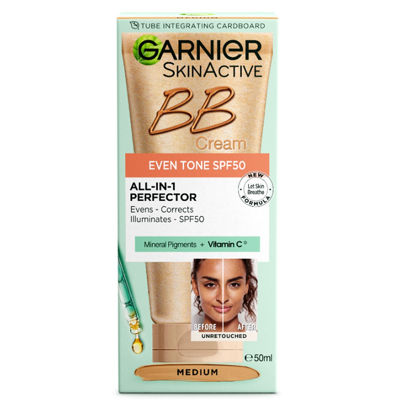 Garnier Skin Active BB Cream Even Tone SPF 50 Medium Product