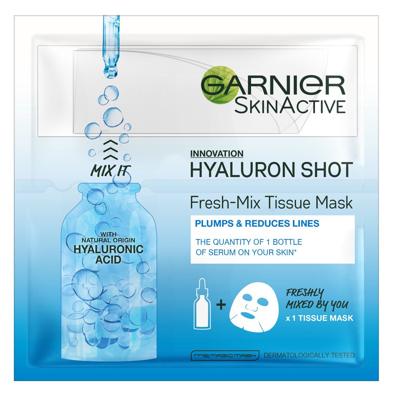 Skin Active Fresh Mix Tissue Mask with Hyaluron Shot