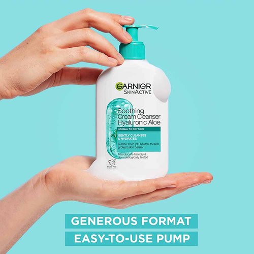 Hylauronic Aloe Soothing Cream Cleanser - Garnier Australia & NZ
