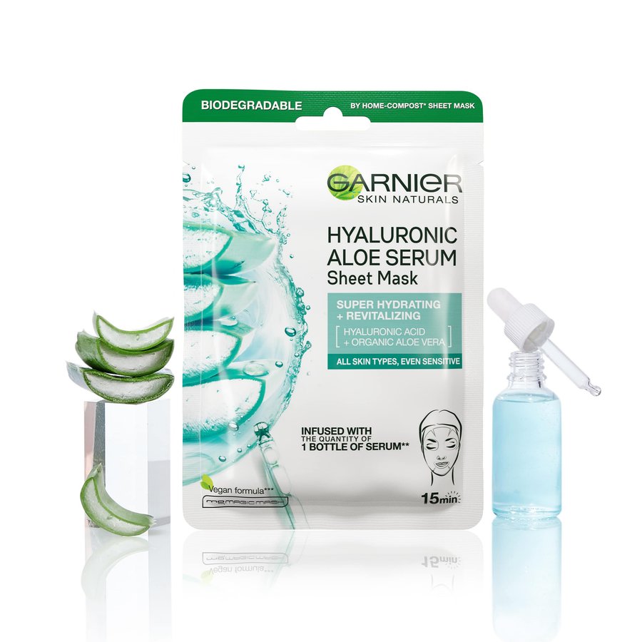 Hyaluronic Acid Face Mask Aloe Sheet Mask Garnier® Australia & NZ