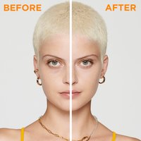 Before and after results using Garnier brightening eye cream