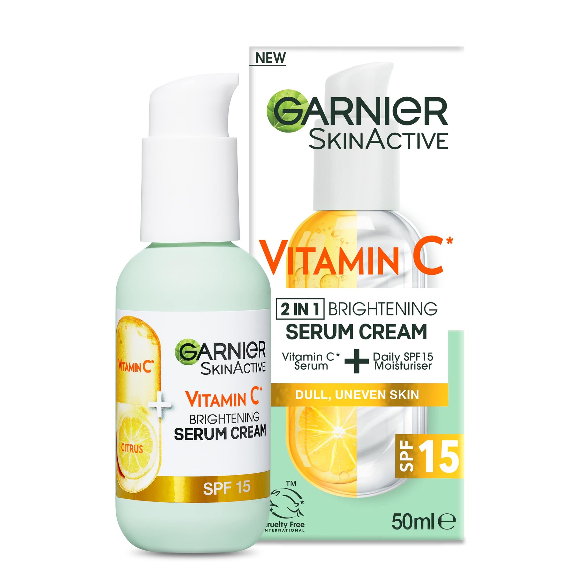 Garnier Vitamin C* Brightening Serum Cream with SPF