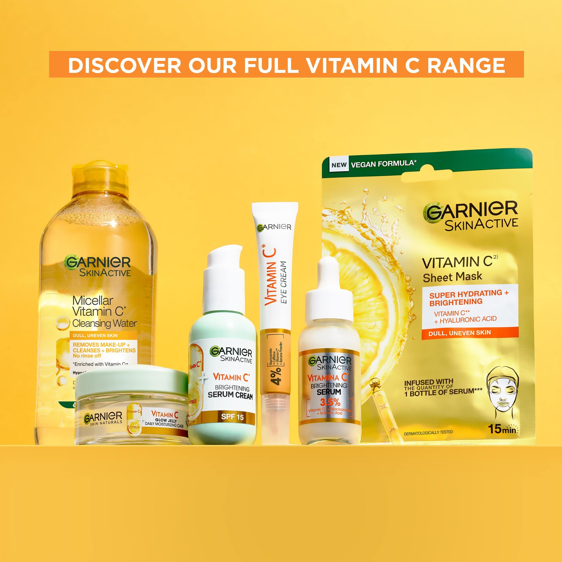 Complete your skincare routine with our full Vitamin C range 