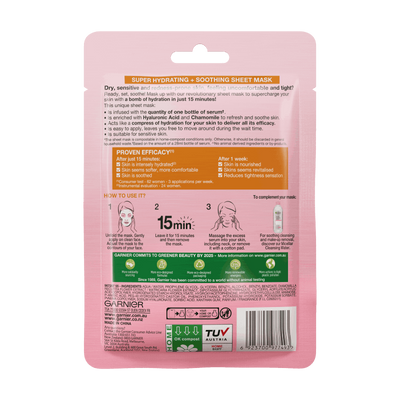 Garnier Hydra Bomb Hyaluronic Acid + Chamomile Sheet Mask