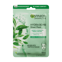 Garnier Hydra Bomb Hyaluronic Acid + Green Tea Sheet Mask