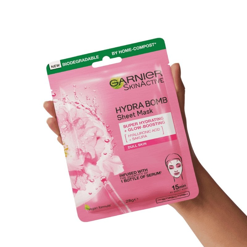 Garnier Hydra Bomb Hyaluronic Acid + Sakura Sheet Mask