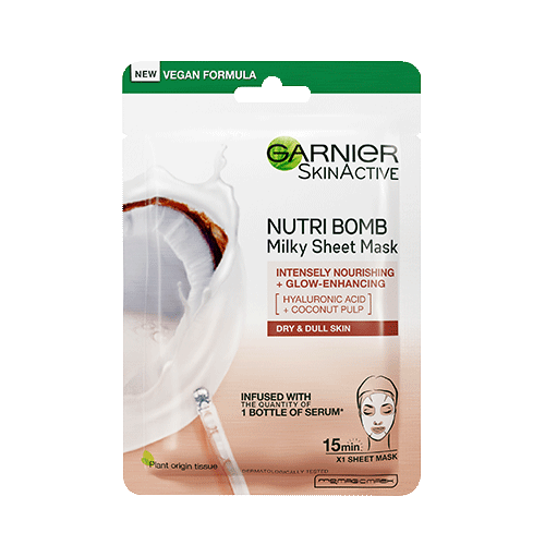 Garnier Nutri Bomb Milky Sheet Mask Hyaluronic Acid +  Coconut Milk