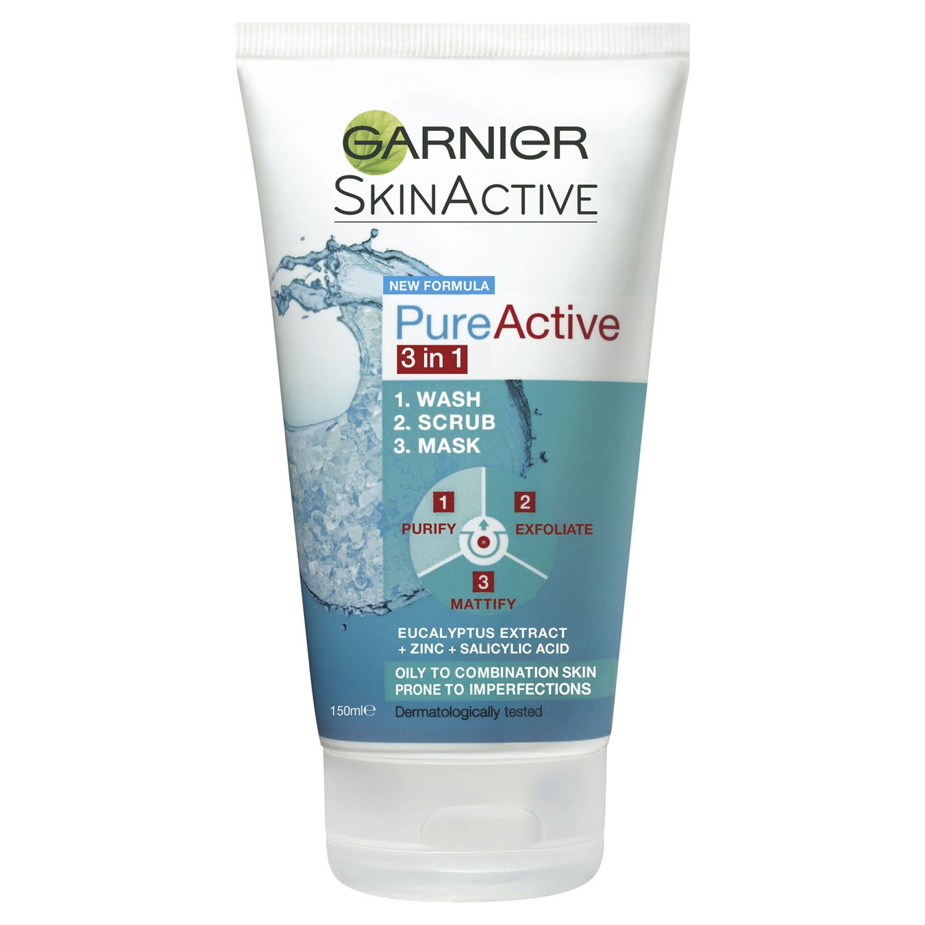 Pure Active in 1 Cleanser, Scrub & Mask | Garnier® & NZ