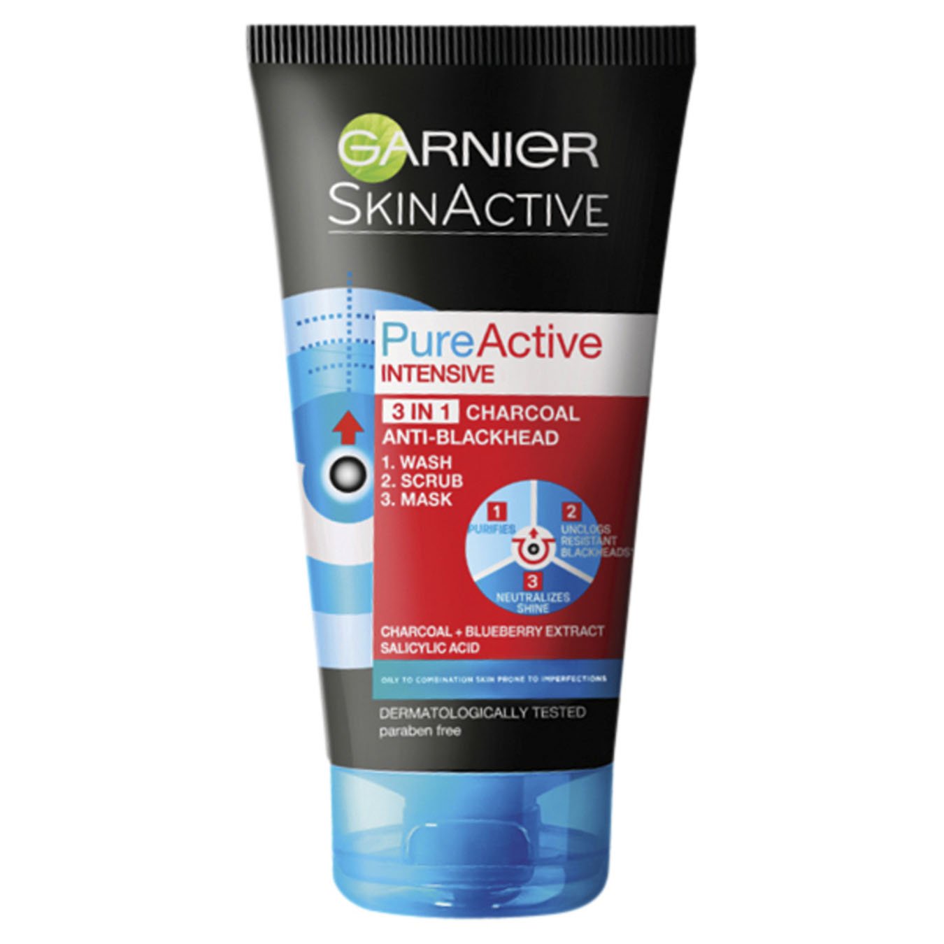 Pure Active Intensive Charcoal 3 In 1 Wash Garnier Australia Nz