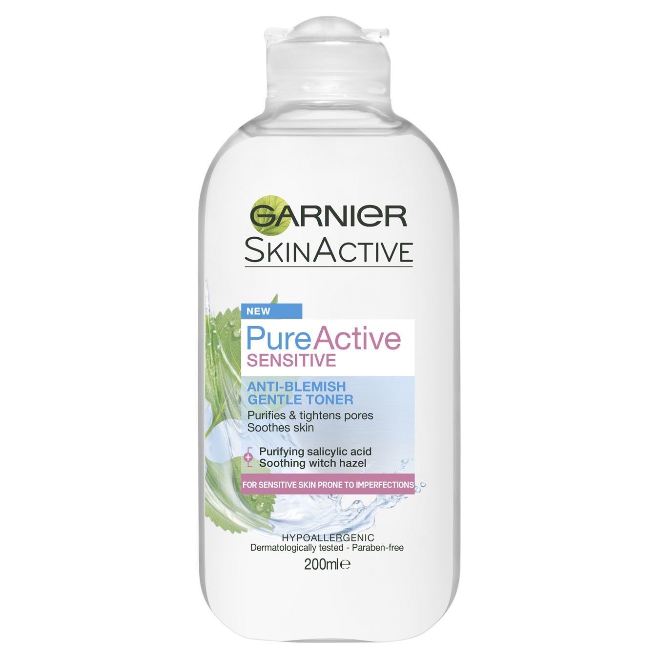 pure active sensitive anti blemish gentle toner